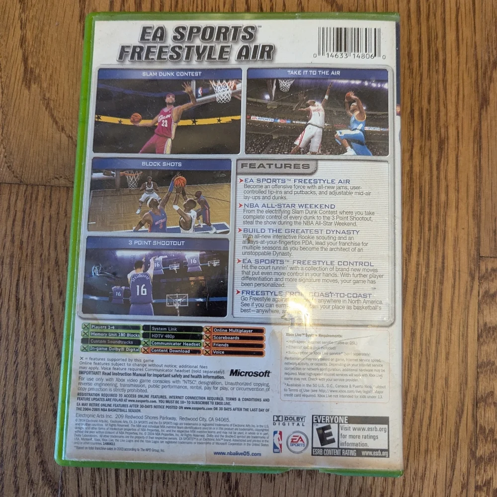 NBA Live 2005 Microsoft XboxEA Sports Basketball Video Game
